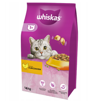 sucha karma dla kotów whiskas z kurczakiem 14kg