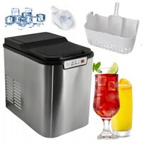 Kostkarka do Lodu Lodów 12kg/24h Domowa Maszyna Kostek Lodu Cicha Wydajna