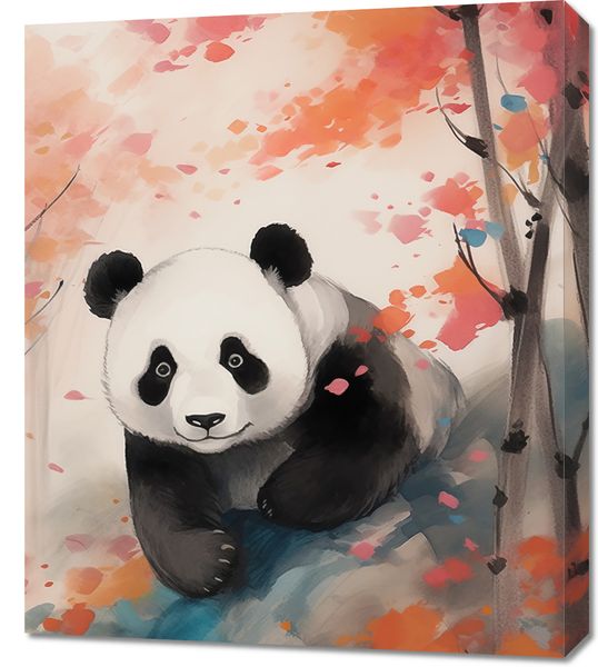 Obraz 60x70cm Panda wśród Klonów zdjęcie 1