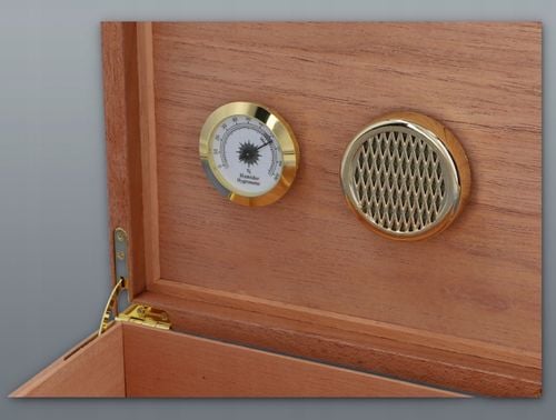 Profesjonalny Cygara Humidor z Drewna Cedrowego i MDF Brązowy na Arena.pl