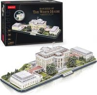 CUBIC FUN PUZZLE 3D LED BIAŁY DOM THE WHITE HOUSE 151 ELEMENTY - L529h