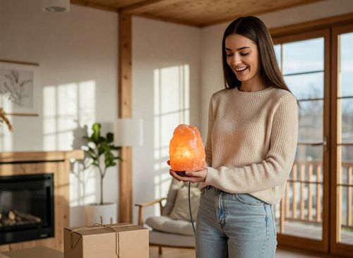 LAMPA SOLNA sól Himalajska 3-5 KG JONIZATOR Lampka Naturalna bryła z na Arena.pl