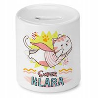 Skarbonka 330 Ml Dla Klary Córki Dziecka Z Nadrukiem Ze Zdjęciem