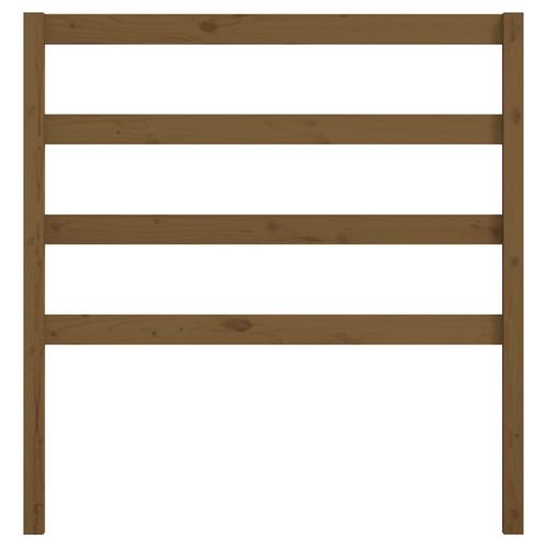 Wezgłowie łóżka, brązowe, 106x4x100 cm, lite drewno sosnowe na Arena.pl