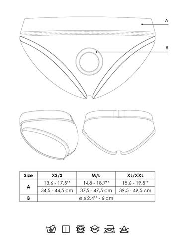 vibrating strap-on high-cut brief - xl/xxl na Arena.pl