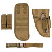 Kabura na Udo "Tactical" dla Praworęcznych, coyote, MOLLE - 100% Poliester