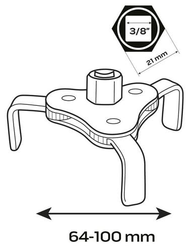 klucz do filtra oleju 64-100 mm - t n11-239 na Arena.pl