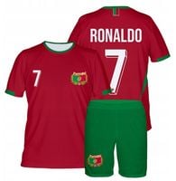 Strój Piłkarski Ronaldo Portugalia komplet koszulka spodenki 134 cm