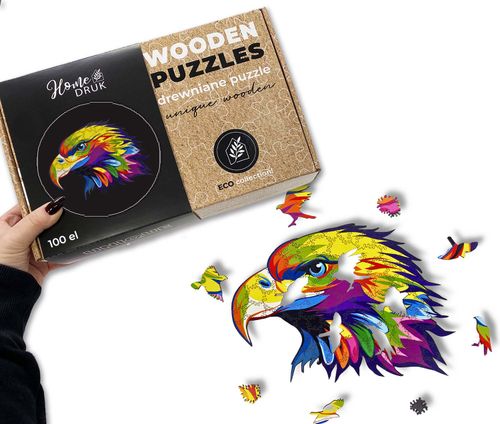 Puzzle Drewniane dla dzieci i dorosłych Orzeł  Eagle na Arena.pl