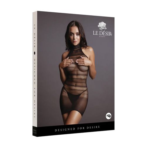 high lace neck net mini dress - one size na Arena.pl