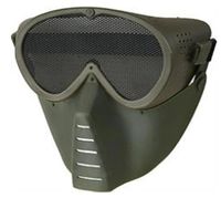 Maska ochronna do ASG siatka - zielona