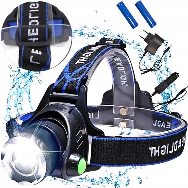 LATARKA CZOŁOWA CZOŁÓWKA LAMPKA LED Zoom 3 TRYBY zdjęcie 1