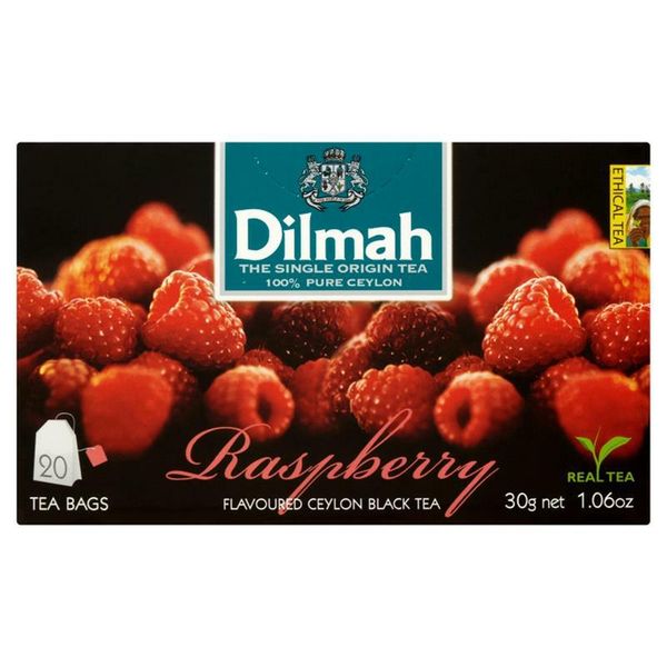 DILMAH HERBATA OWOCOWA RASPBERRY 20TB zdjęcie 1
