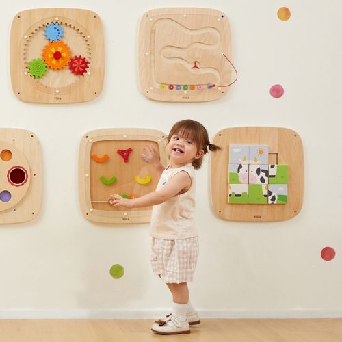 VIGA Drewniana Tablica Manipulacyjna Sensoryczna Przepływ Grawitacyjny na Arena.pl