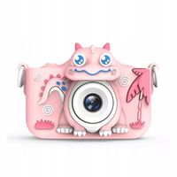 POLARX pl Dino Design: Aparat Dla Dzieci 40MP FHD 1080p Selfie z Dinozaurem