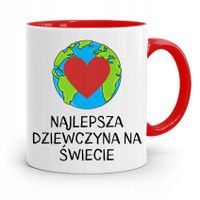 Kubek Czerwony Dla Dziewczyny Najlepsza Dziewczyna Z Nadrukiem Ze Zdjęciem