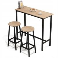 Zestaw barowy stół kuchenny + 2 krzesła hoker nowoczesny industrialny loft