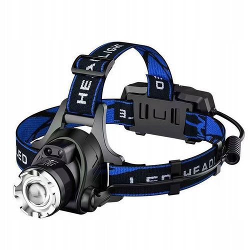 LATARKA CZOŁOWA CZOŁÓWKA LED REFLEKTOR + BATERIE 3 TRYBY ŚWIECENIA 2 x AKUM na Arena.pl