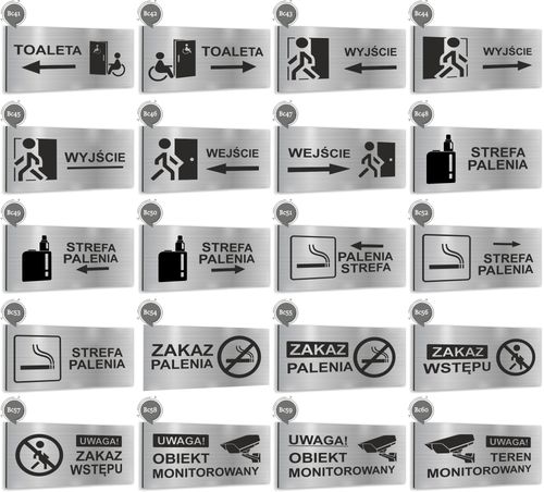 Tabliczka informacyjna TEKST NAPIS SALA KONFERENCYJNA nierdzewna SREBRNA na Arena.pl