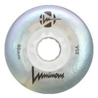 Kółka świecące do rolek Luminous Led 80mm/85A White Pearl 4 sztuki