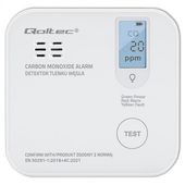 CZUJNIK TLENKU WĘGLA QOLTEC 10 LAT CERTYFIKAT EN50291 LCD ALARM 85DB