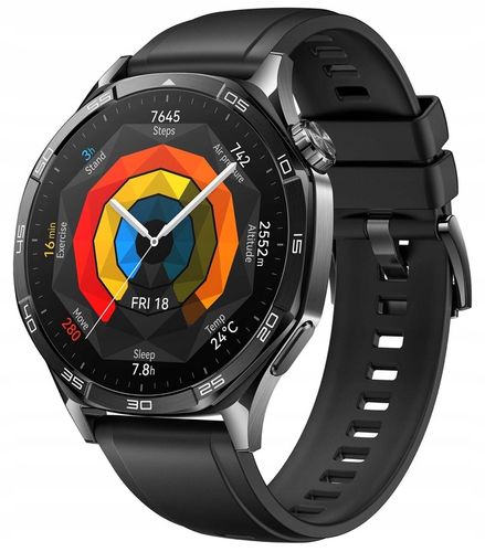 Huawei Watch GT 5 Active 46mm Amoled NFC GPS IP69K Czarny (PL) na Arena.pl
