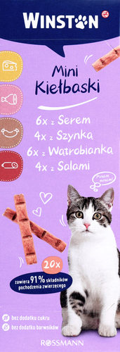 WINSTON KARMA DLA KOTÓW MINI-KIEŁBASKI Z SEREM na Arena.pl