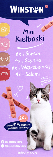 WINSTON KARMA DLA KOTÓW MINI-KIEŁBASKI Z SEREM zdjęcie 3