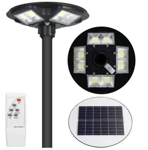 Lampa solarna LED latarnia uliczna UFO czujnik + pilot SuperLED na Arena.pl