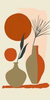 Plakat 50x100cm Wazy w Czerwieni