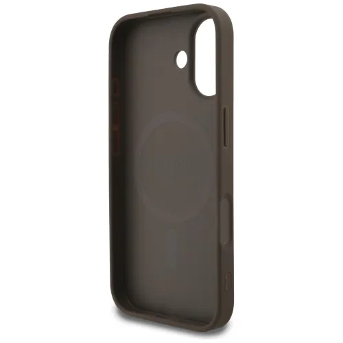 etui guess 4g strap triangle logo magsafe na iphone 17 - brązowe na Arena.pl