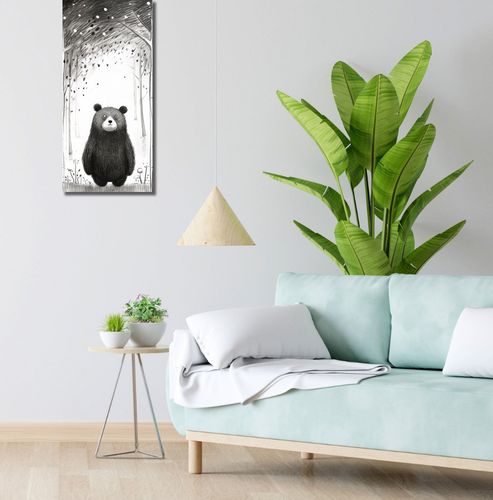 Obraz 30x70cm Ciekawski Miś na Arena.pl