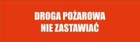 Tabliczka Droga pożarowa grawer piktogram 20x6 cm duży wybór