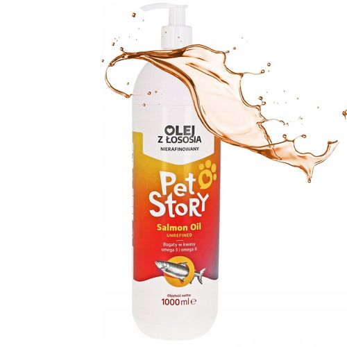 100% OLEJ Z ŁOSOSIA dla Psa Kota 1L Nirafinowany na Arena.pl