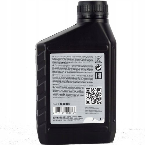 OLEJ DO KOSIARKI BRIGGS&STRATTON 100005E SAE30 0,6L na Arena.pl