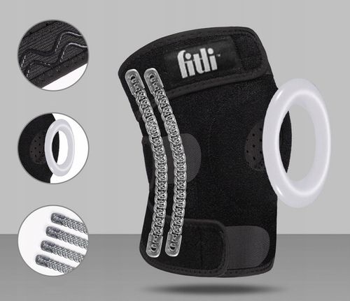 ORTEZA KOLANA Stabilizator z Usztywnieniem OPASKA STAWU KOLANOWEGO RZEPKI na Arena.pl