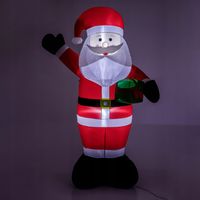 FIGURA ŚWIETLNA MIKOŁAJ ŚWIECĄCY pompowany LED 250 CM DMUCHANY XXL OGRODOWY