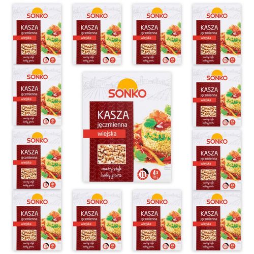 Sonko Kasza jęczmienna wiejska 400 g (4 x 100 g) x 12 sztuk na Arena.pl