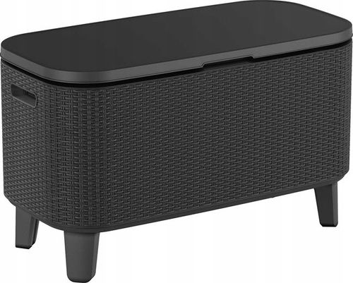Barek ogrodowy 2w1 Bevy Cool Bar Rattan grafitowy na Arena.pl