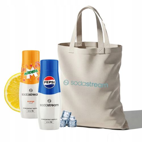 Zestaw Syrop koncentrat SodaStream Pepsi, Mirinda 2x440 ml + Torba GRATIS na Arena.pl