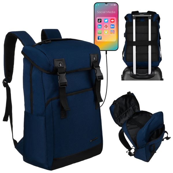 plecak ptn 77713-6722 navy zdjęcie 1