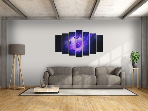 Obraz Płonąca piłka 140x80 płótno na Arena.pl