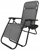 HIT! WZMACNIANY Super Leżak ZERO GRAVITY szary