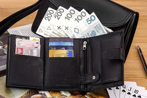 SKÓRZANY Męski Portfel ROZBUDOWANY Miękka Skóra na Arena.pl