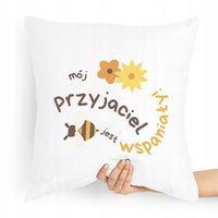 Poduszka Dla Przyjaciela Wspaniały Przyjaciel Z Nadrukiem Ze Zdjęciem