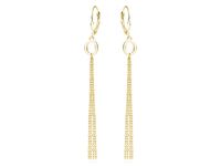 WISZĄCE POZŁACANE SREBRNE DŁUGIE KOLCZYKI CHWOSTY