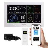 Stacja pogody Meteo SP401 Zegar Budzik Data Alarm WIFI Prognozowanie pogody