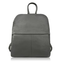 plecaczek damski skórzany szary mały plecak miejski abruzzo abr-38-gr