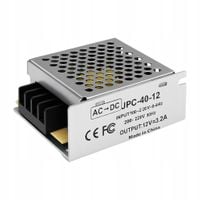 Zasilacz LED 12V 40W 3,2A Modułowy Transformator LED do Taśma LED 12V