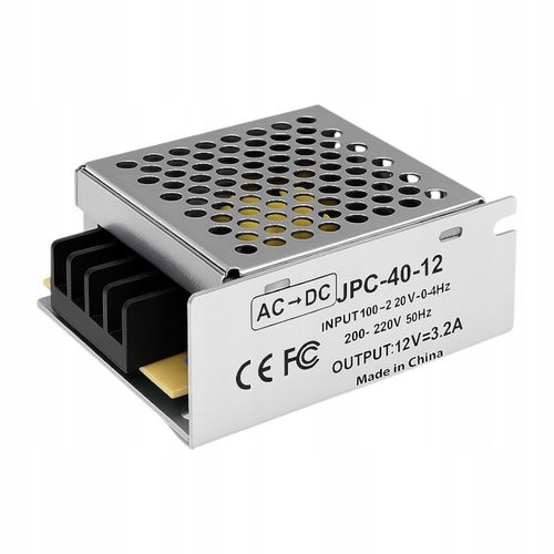 Zasilacz LED 12V 40W 3,2A Modułowy Transformator LED do Taśma LED 12V na Arena.pl